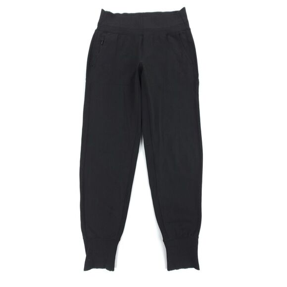 ATHLETA Venice High Rise Jogger Yoga Knit Lounge Pant Athleisure XS Black Casual - Picture 1 of 7